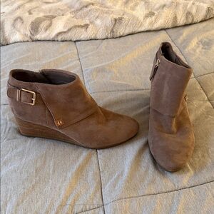 Dr. Scholl's Tan Ankle Booties with Buckle